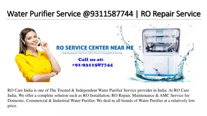 water purifier service @9311587744 ro repair service