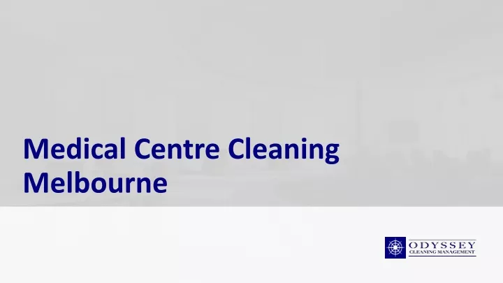 medical centre cleaning melbourne
