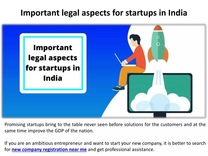 important legal aspects for startups in india