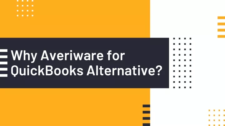 why averiware for quickbooks alternative