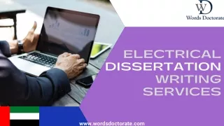 Electrical Dissertation Writing Services - Words Doctorate