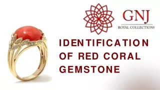 Identification of Red Coral Gemstone