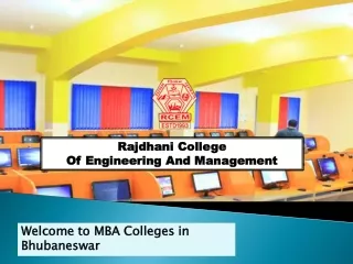 Welcome to RCEM -MBA Colleges in Bhubaneswar