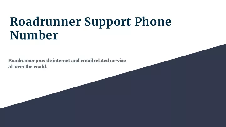 roadrunner support phone number
