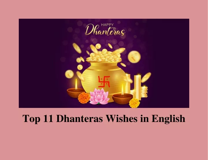 top 11 dhanteras wishes in english