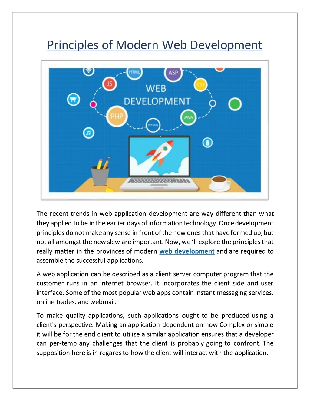 PPT - Principles of Modern Web Development PowerPoint Presentation ...