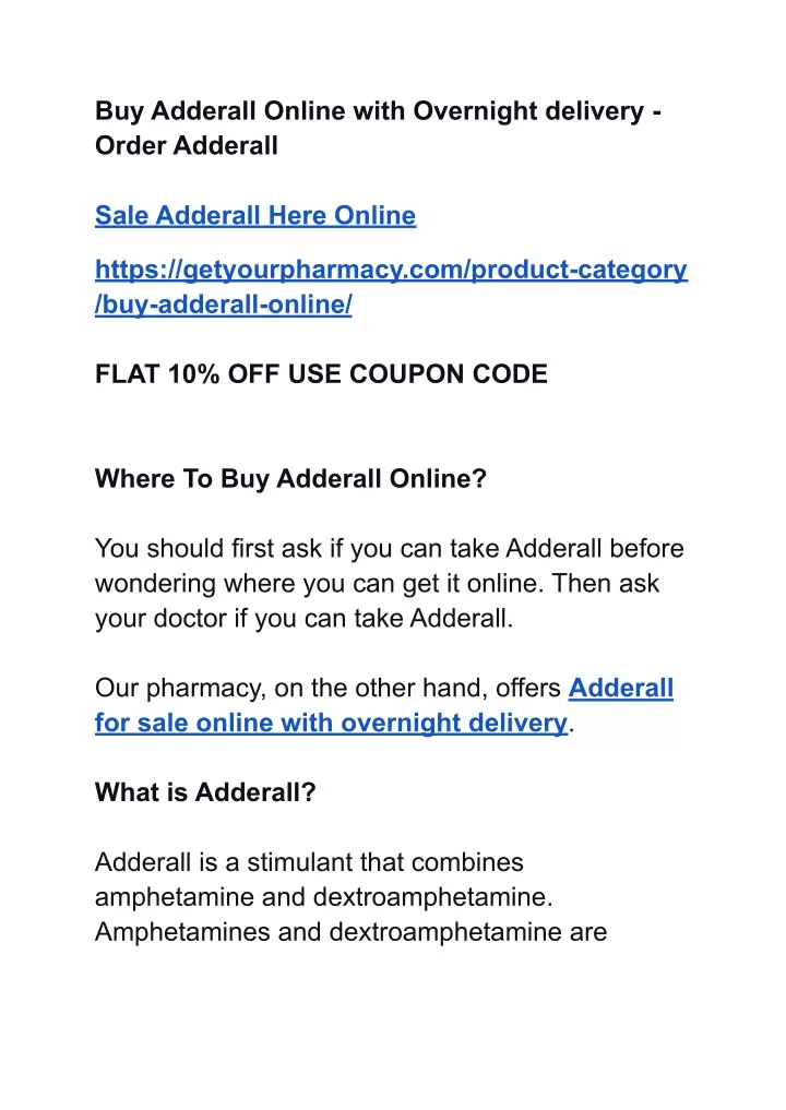 buy adderall online with overnight delivery order