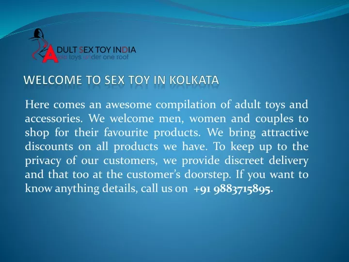 w elcome t o sex toy in kolkata