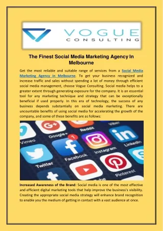 Social Media Marketing Agency in Melbourne
