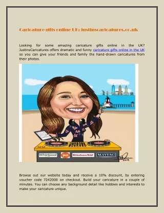 Caricature gifts online UK