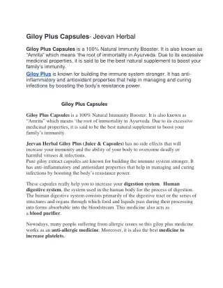 Giloy Plus Capsules