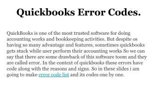 quickbooks error codes