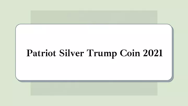patriot silver trump coin 2021