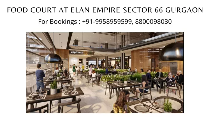 food court at elan empire sector 66 gurgaon