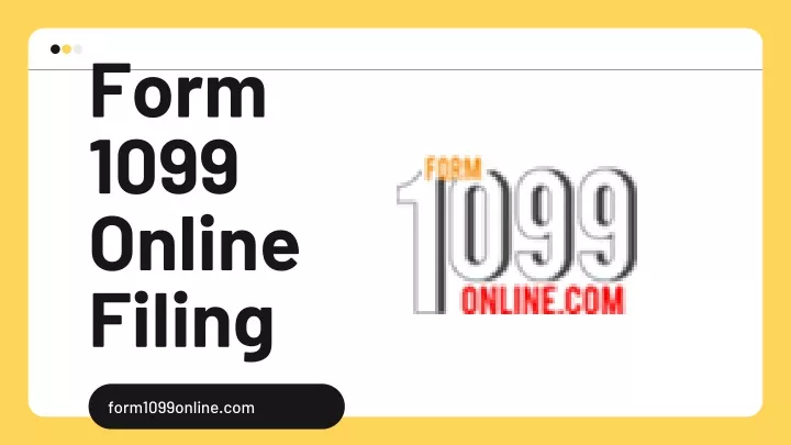 form 1099 online filing