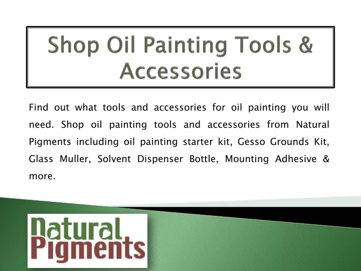 shop oil painting tools accessories