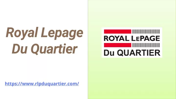 royal lepage du quartier