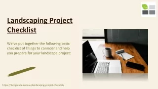 Landscaping Project Checklist | LivingScape Landscape Design & Construction