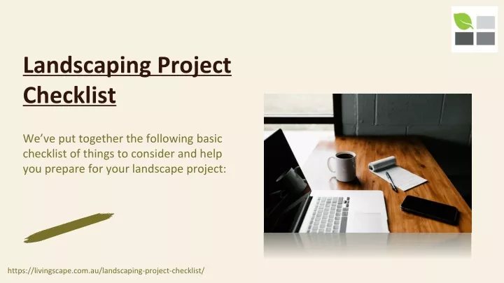 landscaping project checklist
