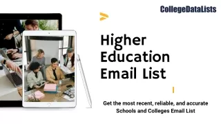higher education email list