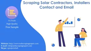 scraping solar contractors installers contact