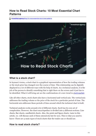 how to read stock charts 10 most essential chart