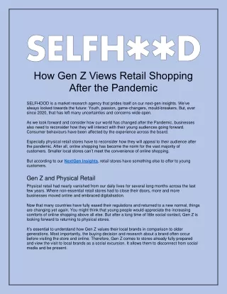 how gen z views retail shopping after the pandemic