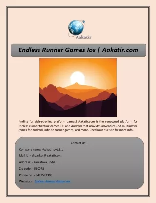 endless runner games ios aakatir com