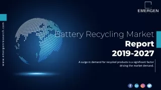 Battery Recycling Market share, trend, application