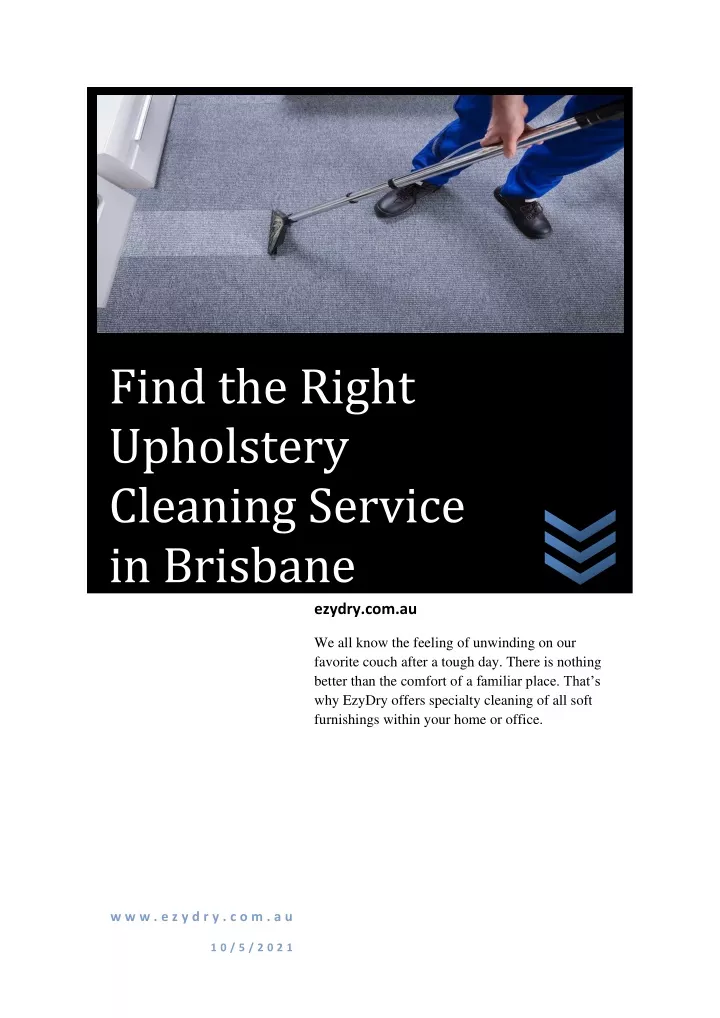 find the right upholstery cleaning service