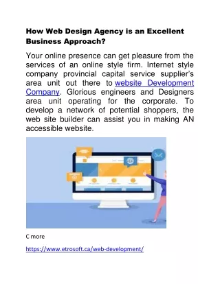 How Web Design Agency is an Excellent Business Approach