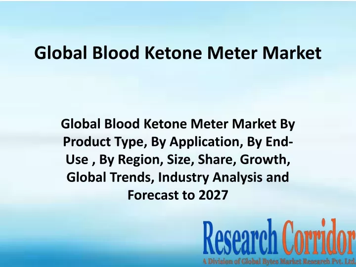 global blood ketone meter market