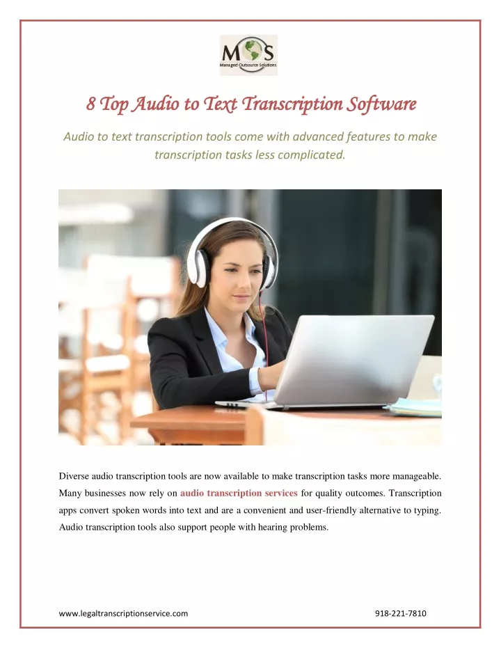 8 top 8 top audio to text transcription software