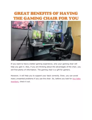 Gaming chairs best buy