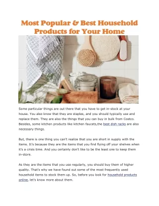 household products online