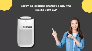 Great Air Purifier Benefits & Why You Should Have One | MyDukaan.PK