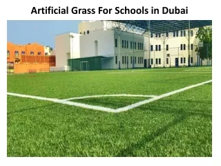 artificial grass for schools in dubai