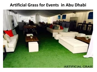 artificial grass for events in abu dhabi