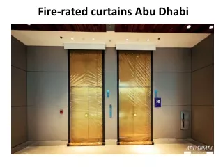 fire rated curtains abu dhabi