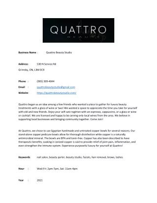 Quattro Beauty Studio