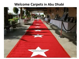 welcome carpets in abu dhabi