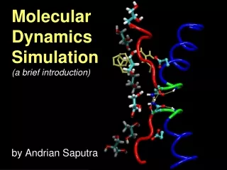 molecular dynamics simulation a brief introduction