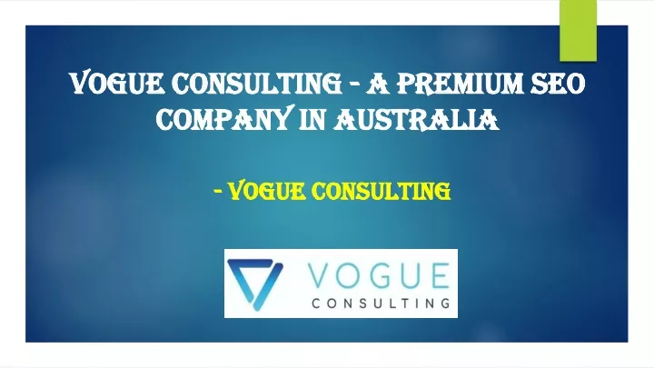 vogue consulting a premium seo company