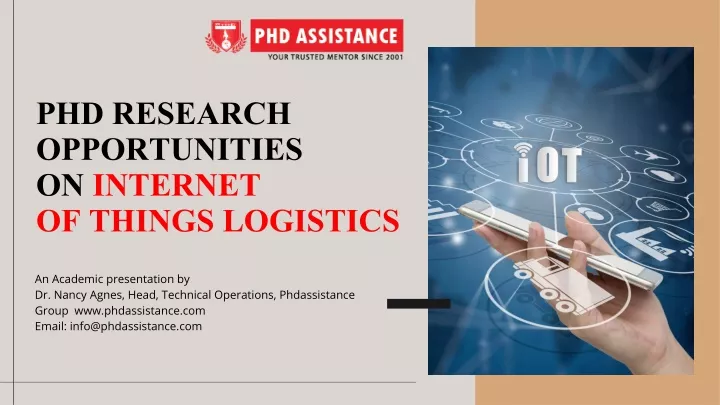 phd research opportunities on internet of things
