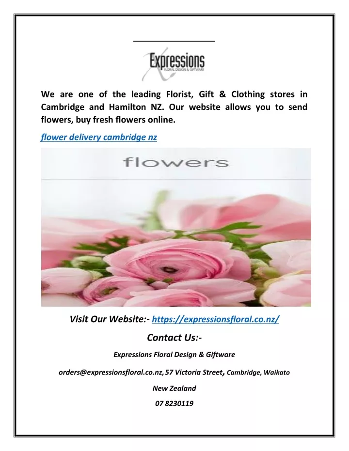 we are one of the leading florist gift clothing