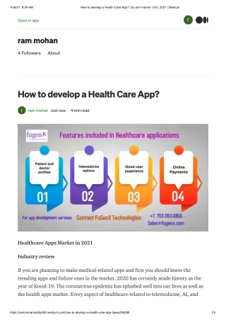 How to develop a Health Care App