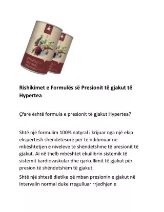 rishikimet e formul s s presionit t gjakut