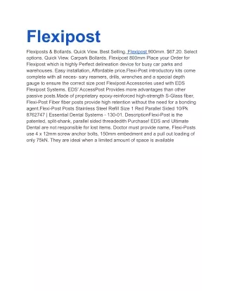 flexipost