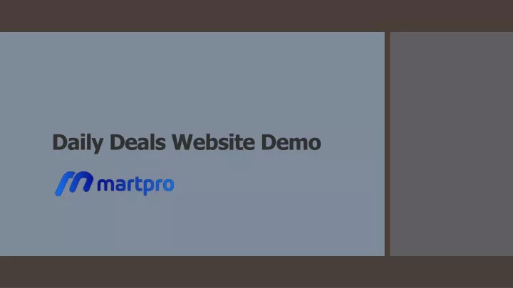 daily deals website demo