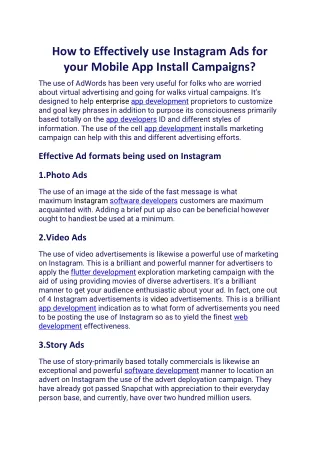 how to effectively use instagram ads for your